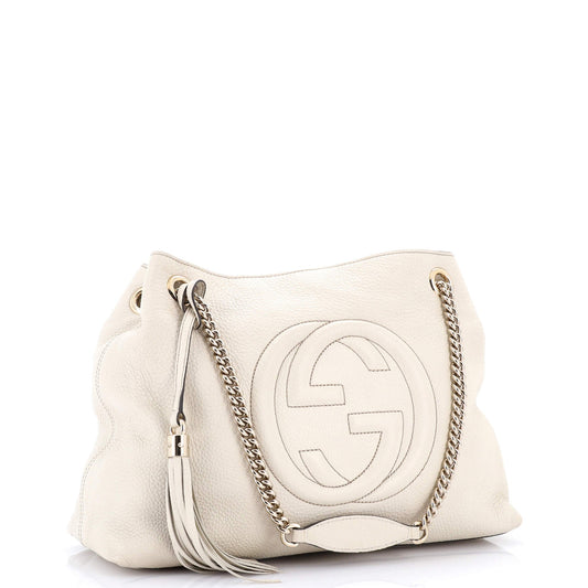 Soho Chain Strap Shoulder Bag Leather Medium