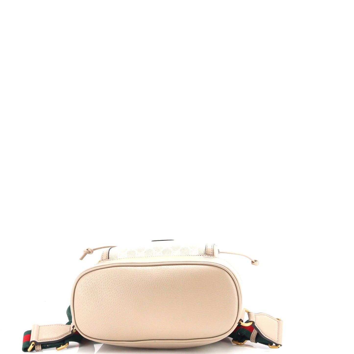 Interlocking G Patch Drawstring Flap Backpack GG Coated Canvas Small
