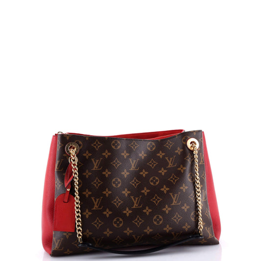 Surene Handbag Monogram Canvas with Leather MM