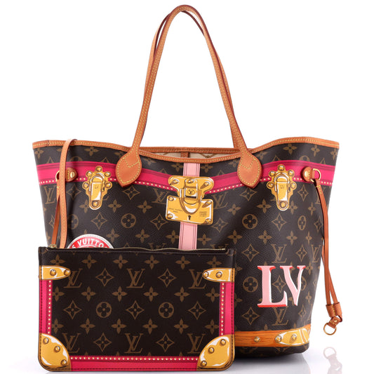 Neverfull NM Tote Limited Edition Summer Trunks Monogram Canvas MM