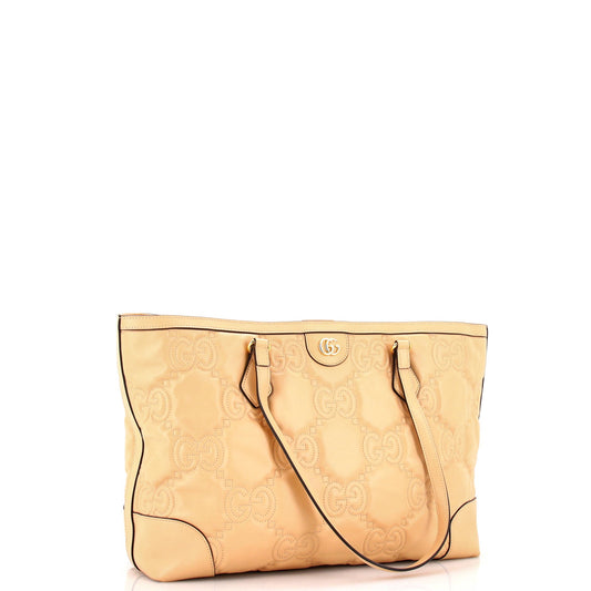 Ophidia Open Tote GG Matelasse Leather Medium