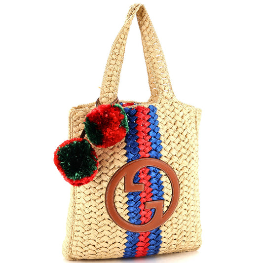 Blondie NM Open Tote Raffia Small