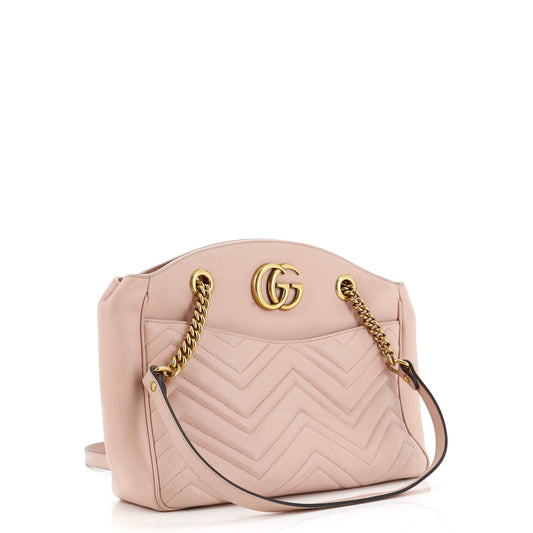 GG Marmont Chain Tote Matelasse Leather Medium