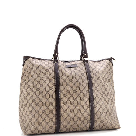Joy Zip Top Tote GG Coated Canvas Medium