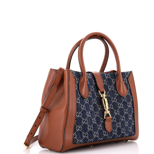 Jackie 1961 Tote GG Denim and Leather Medium