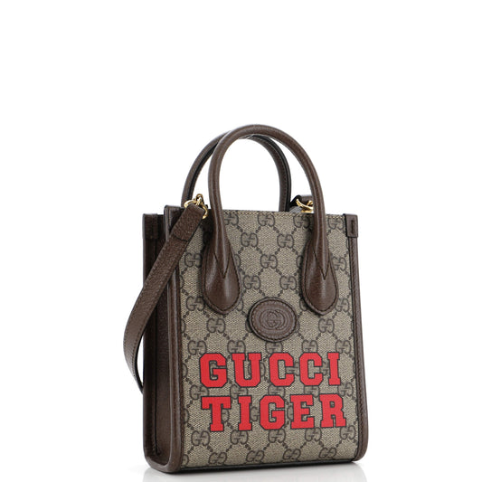 Interlocking G Patch Tote Printed GG Coated Canvas Mini