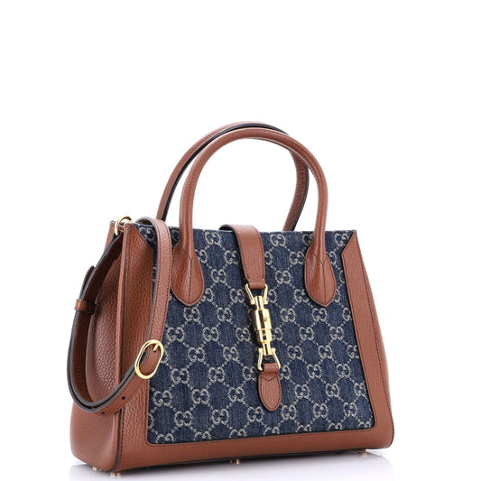 Jackie 1961 Tote GG Denim and Leather Medium