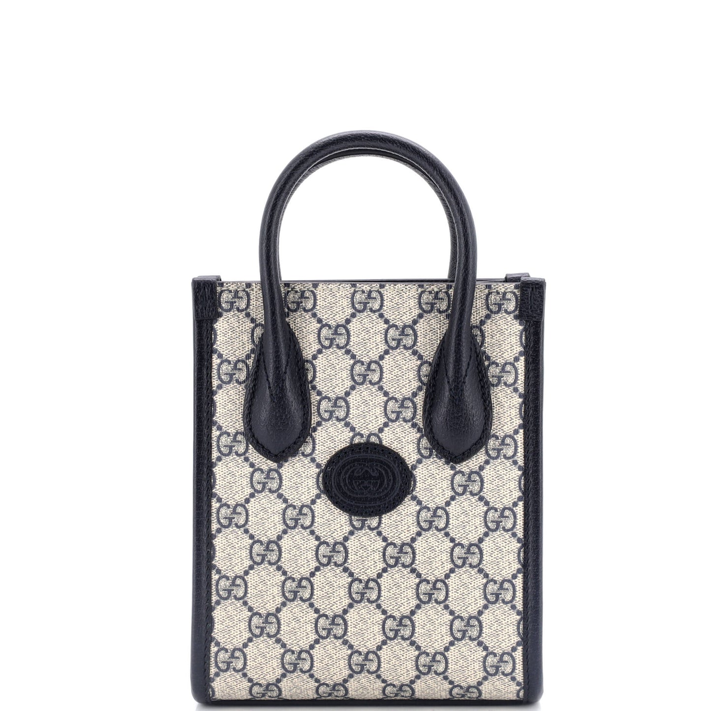 Interlocking G Patch Tote GG Coated Canvas Mini