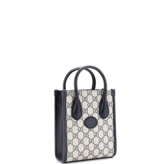 Interlocking G Patch Tote GG Coated Canvas Mini