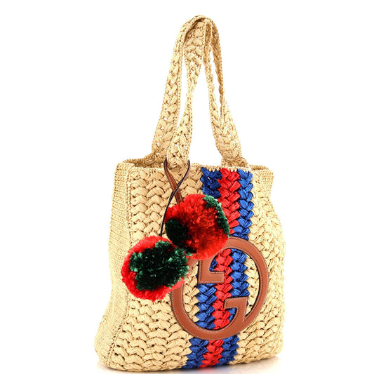 Blondie NM Open Tote Raffia Small