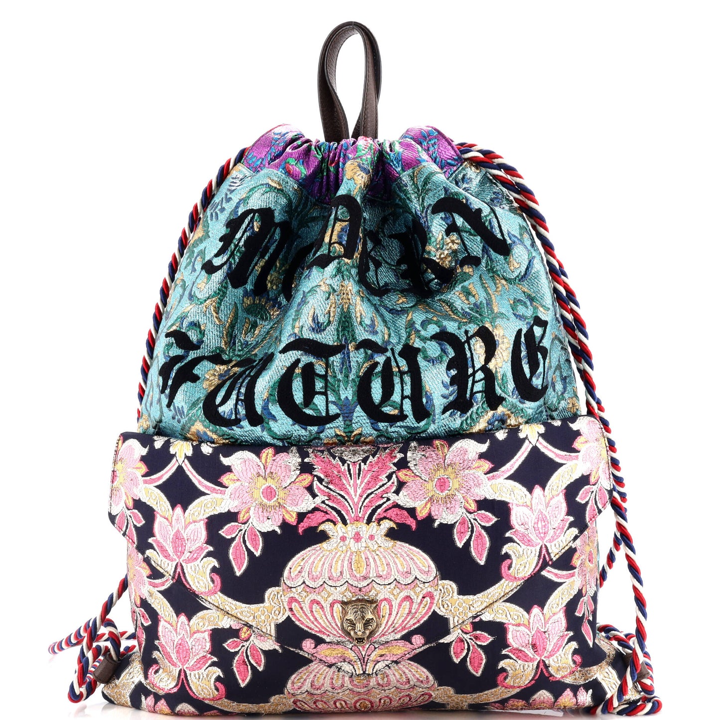 Drawstring Backpack Brocade Large