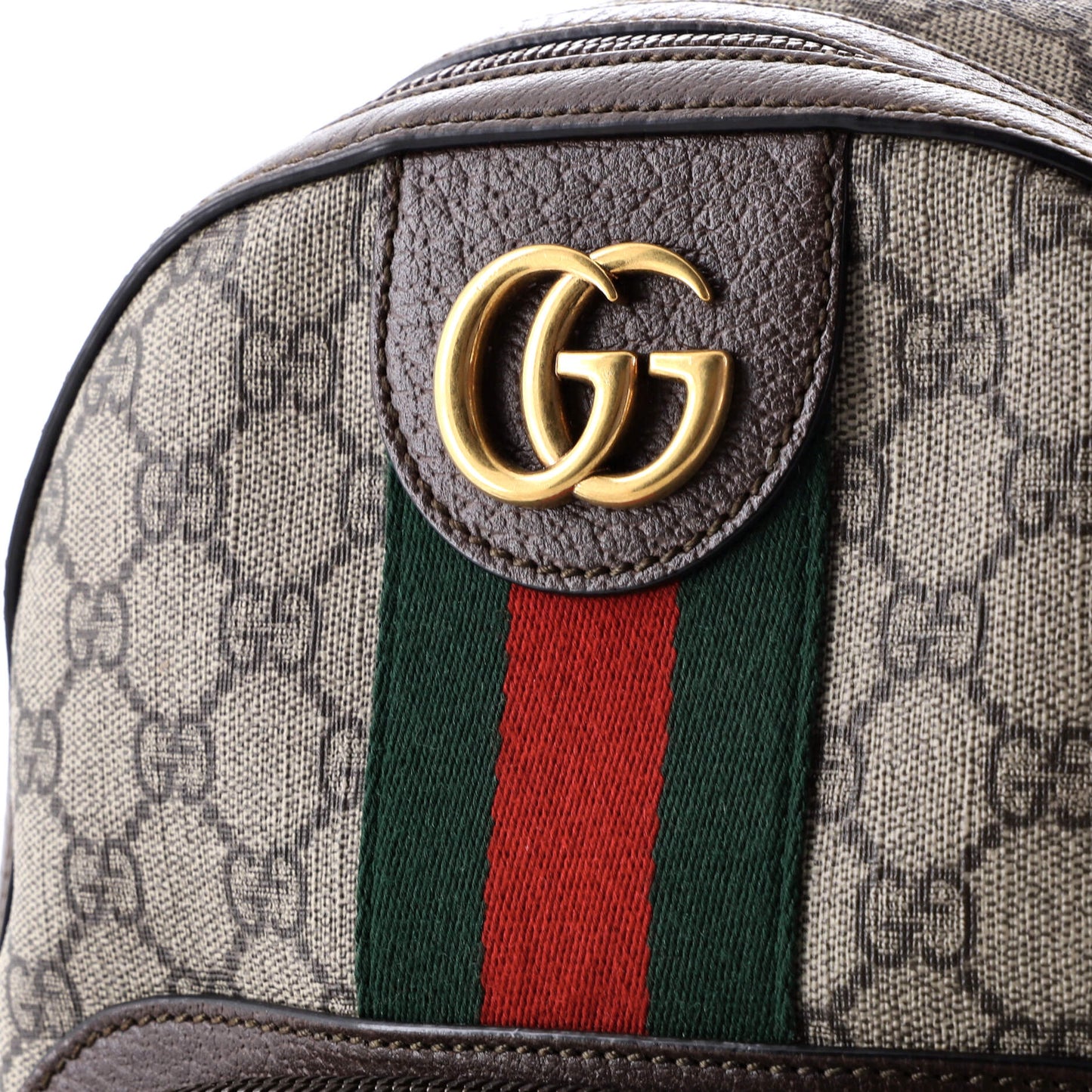 Ophidia Backpack GG Coated Canvas and Leather Small