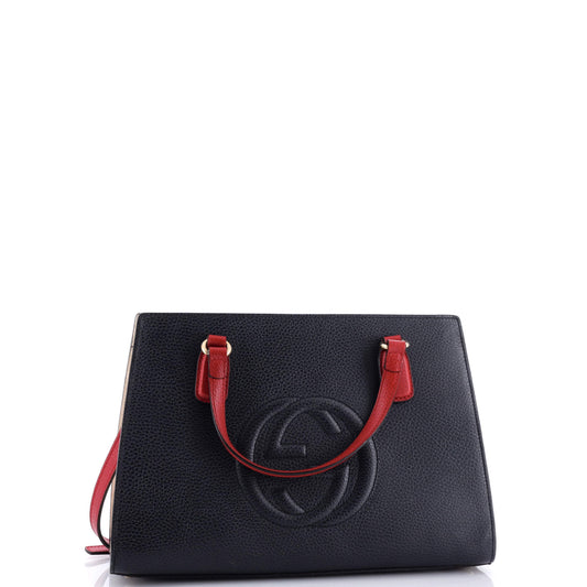 Soho Convertible Top Handle Satchel Leather Medium