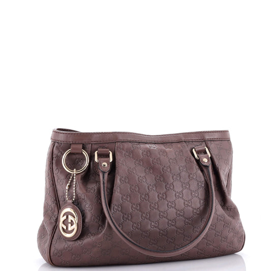 Sukey Top Handle Tote Guccissima Leather Medium
