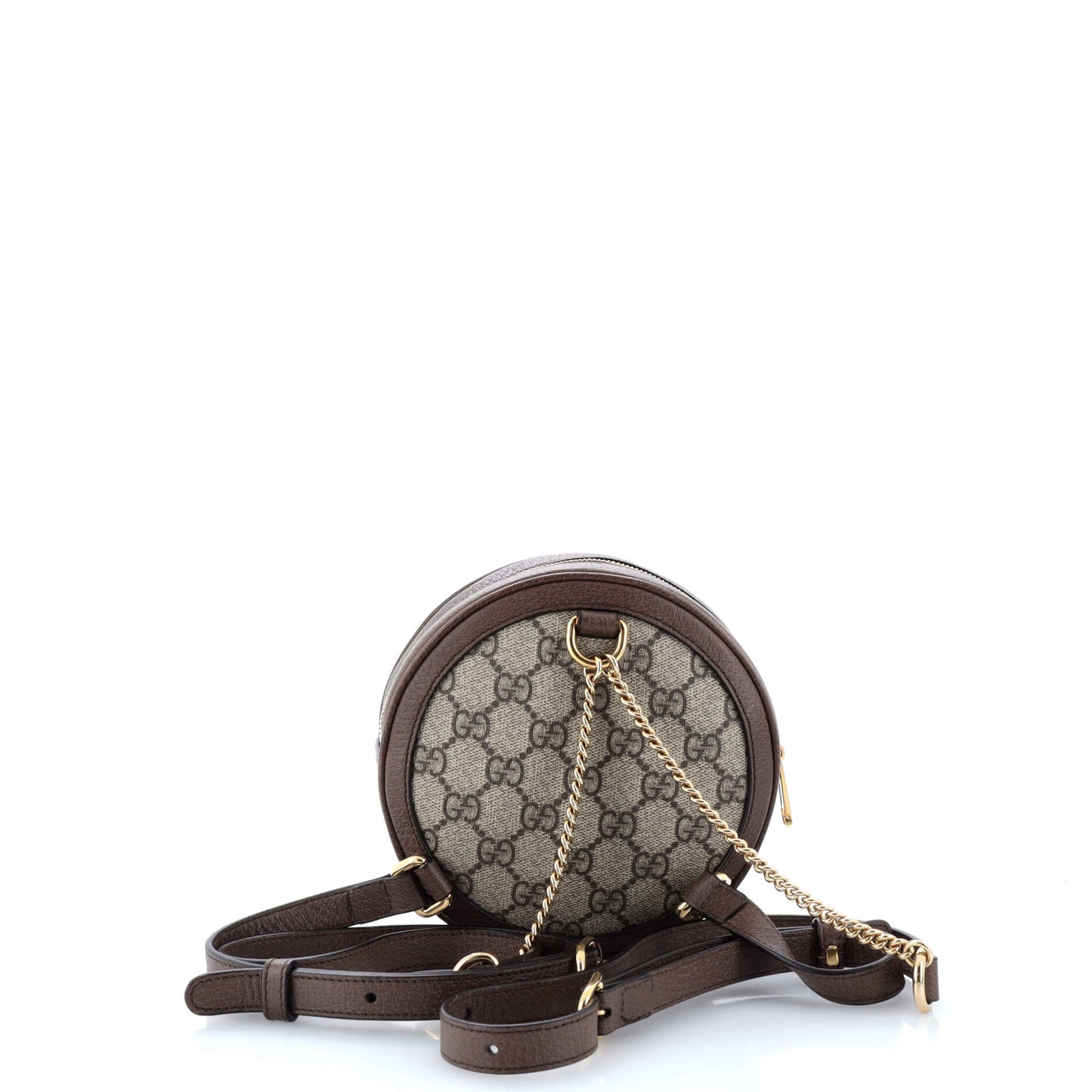 Ophidia Round Backpack GG Coated Canvas Mini