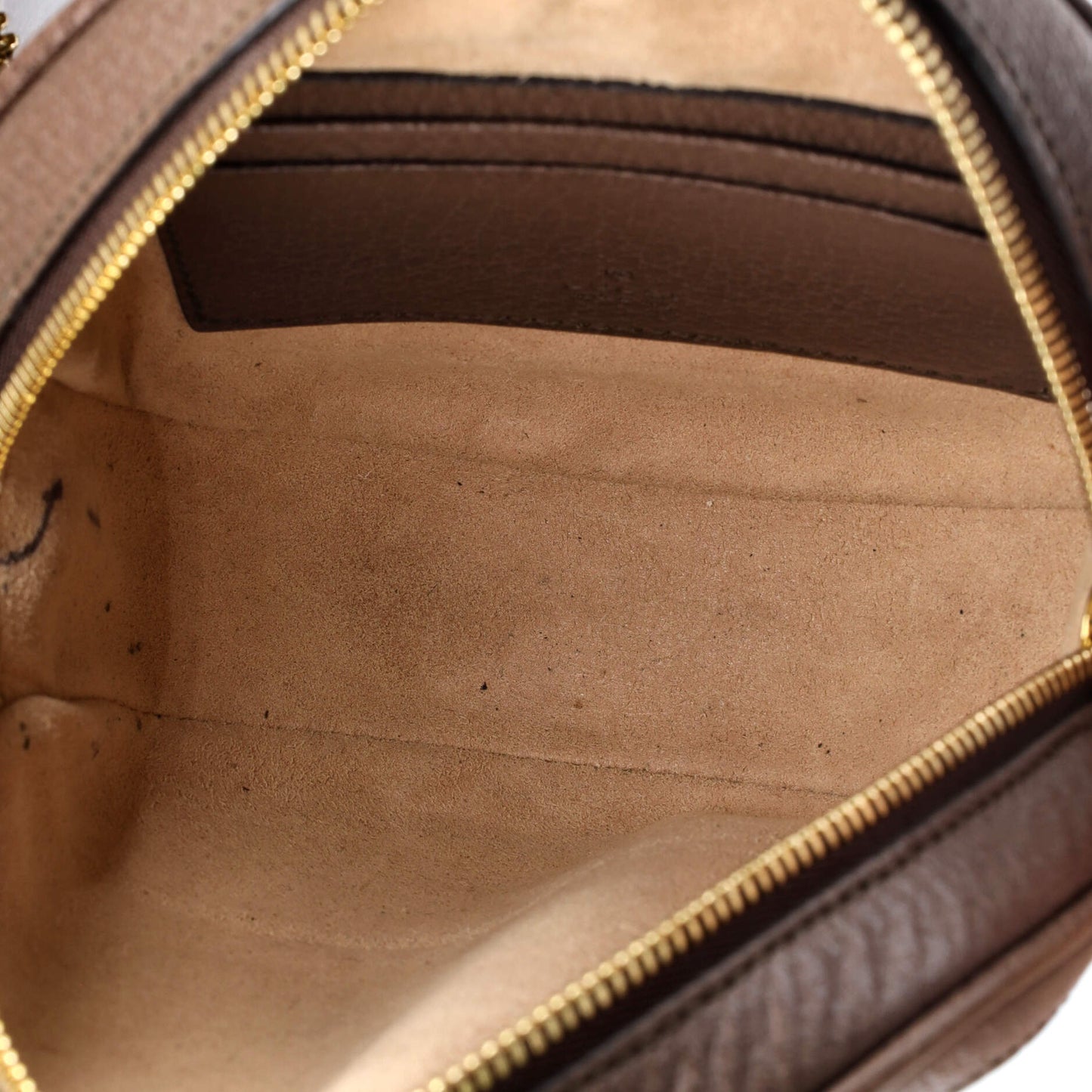 Ophidia Round Backpack GG Coated Canvas Mini