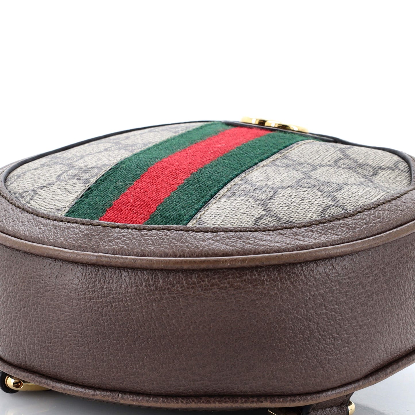 Ophidia Round Backpack GG Coated Canvas Mini