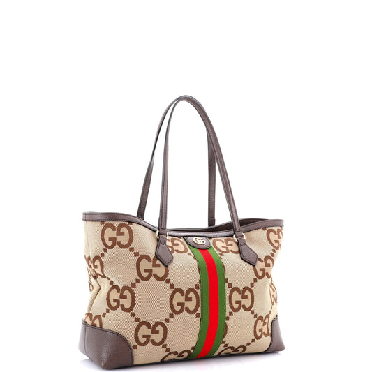 Ophidia Shopping Tote Jumbo GG Canvas Medium