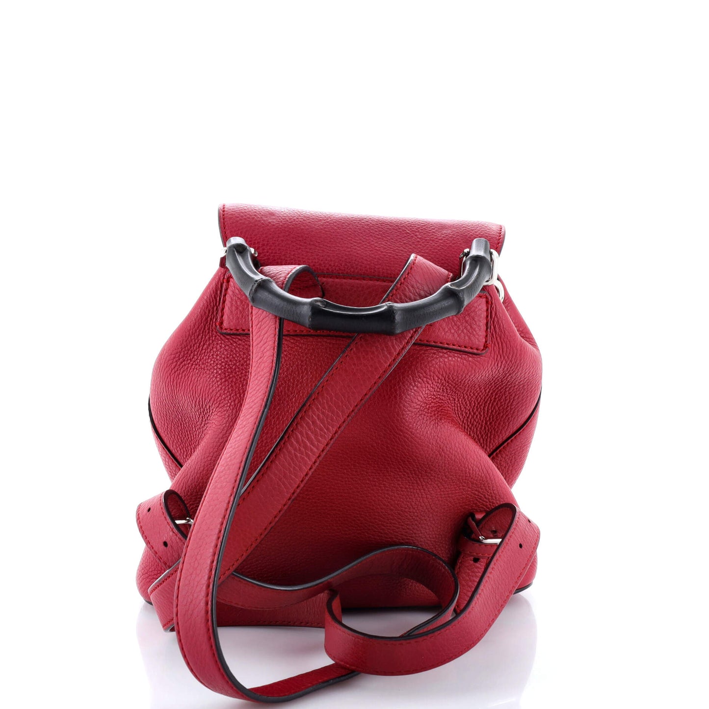 Bamboo Tassel Backpack Leather Mini