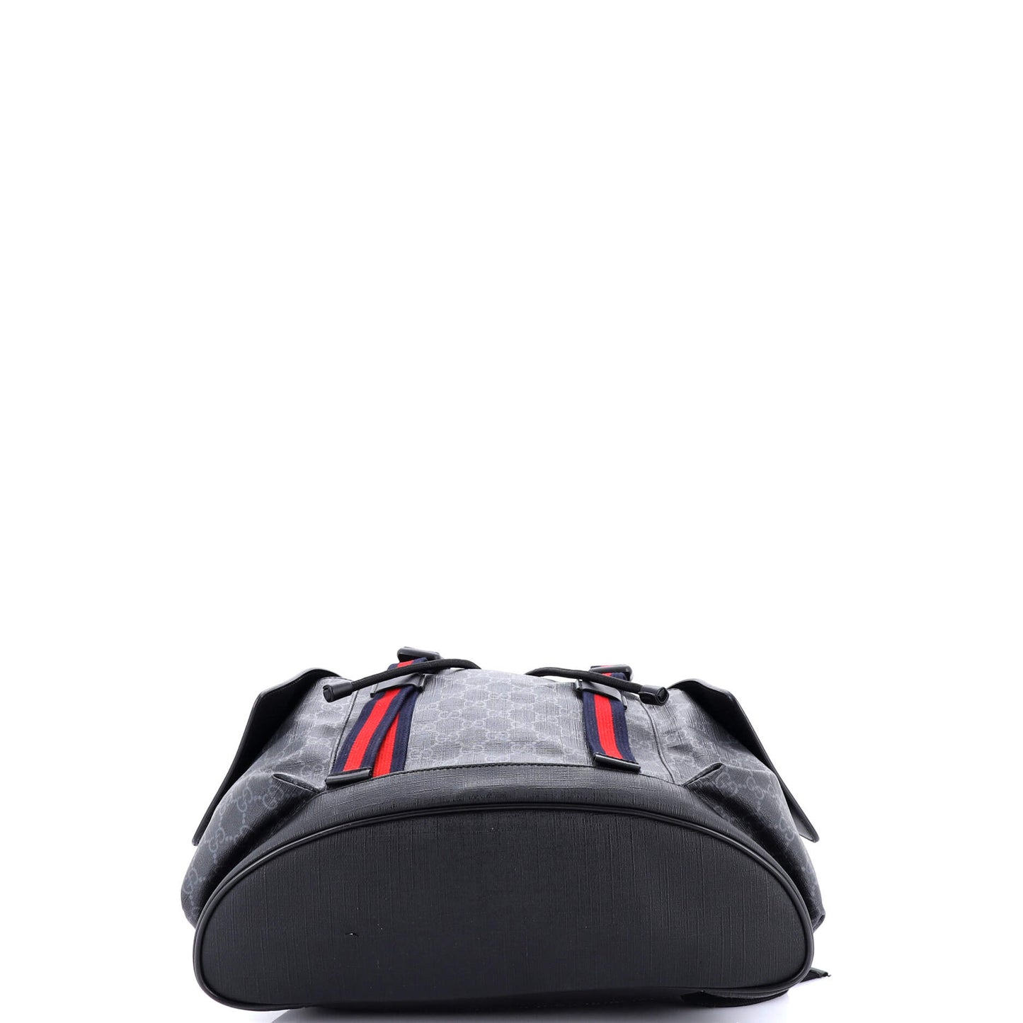 Double Pocket Buckle Backpack GG Coated Canvas Large