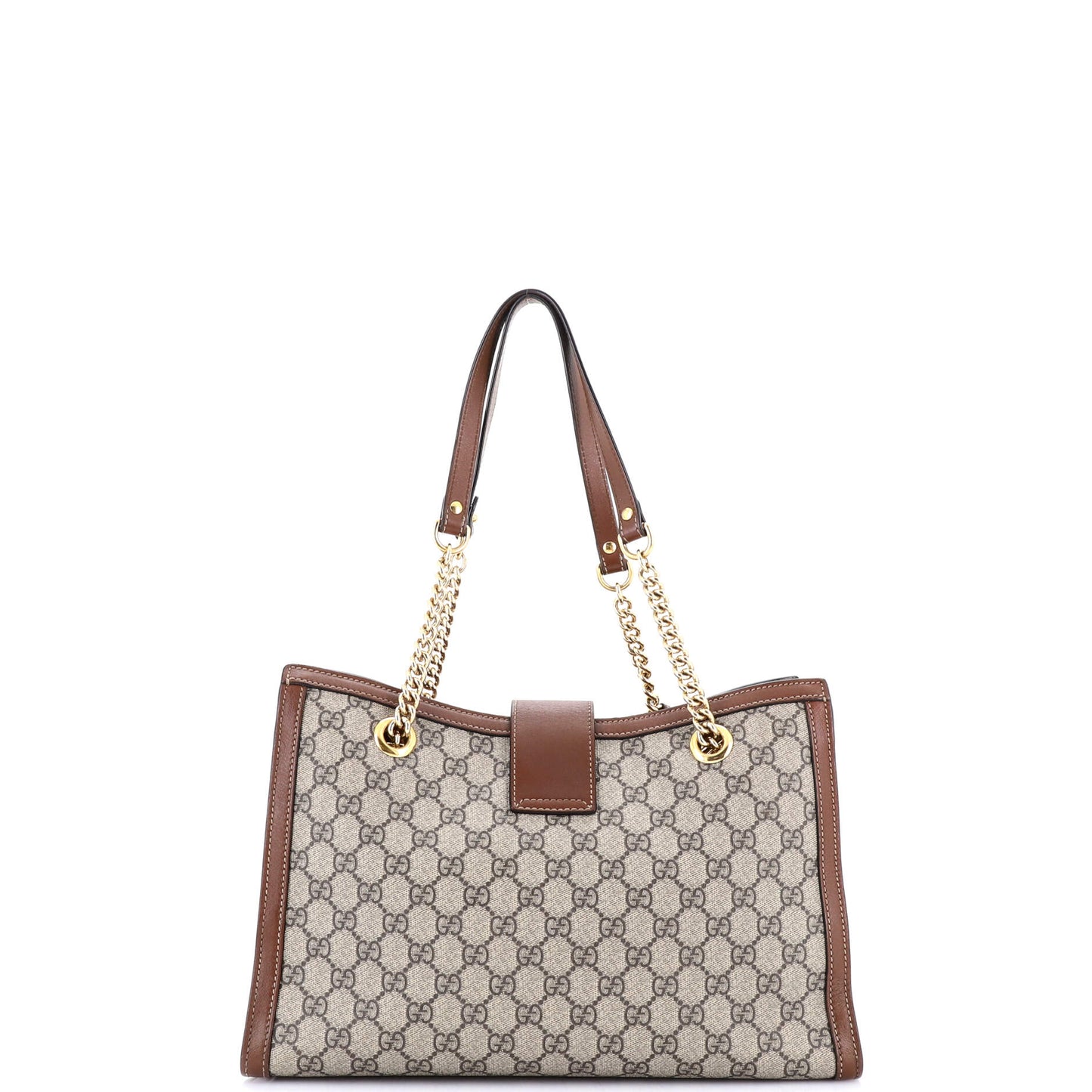 Padlock Chain Tote GG Coated Canvas Medium