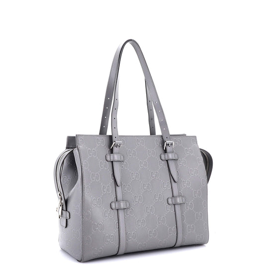 Tote Bag GG Embossed Perforated Leather