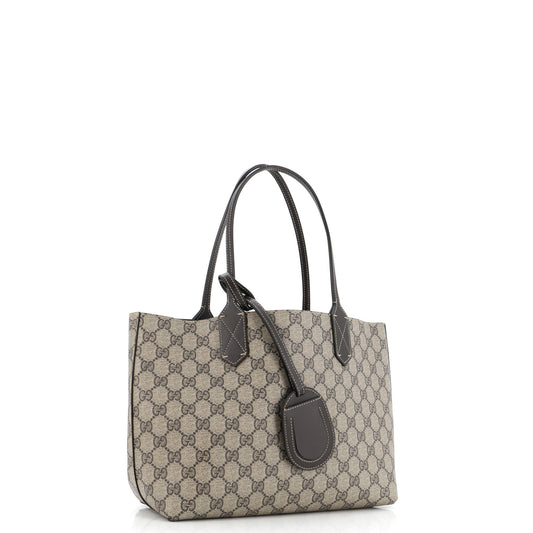 Reversible Tote GG Print Leather Small
