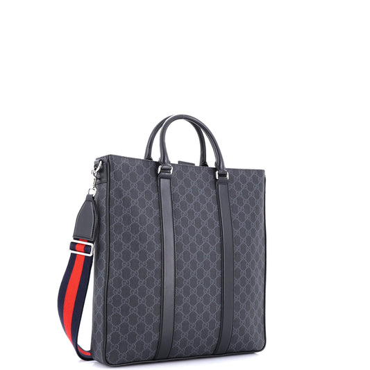 Web Strap Convertible Tote GG Coated Canvas Medium