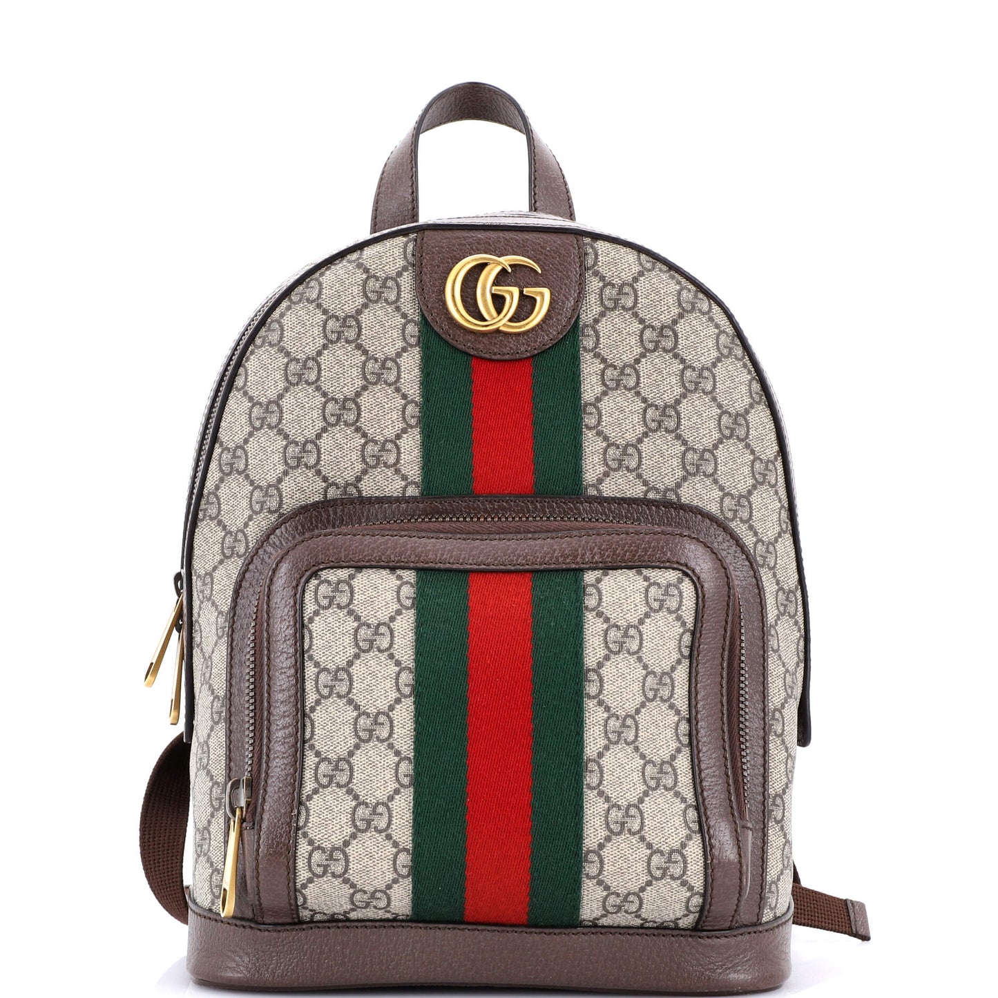 Ophidia Backpack GG Coated Canvas and Leather Small