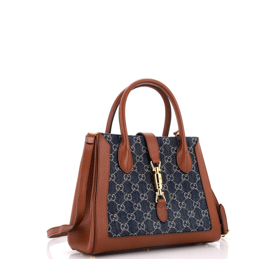 Jackie 1961 Tote GG Denim and Leather Medium