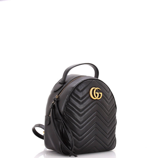 GG Marmont Backpack Matelasse Leather Small