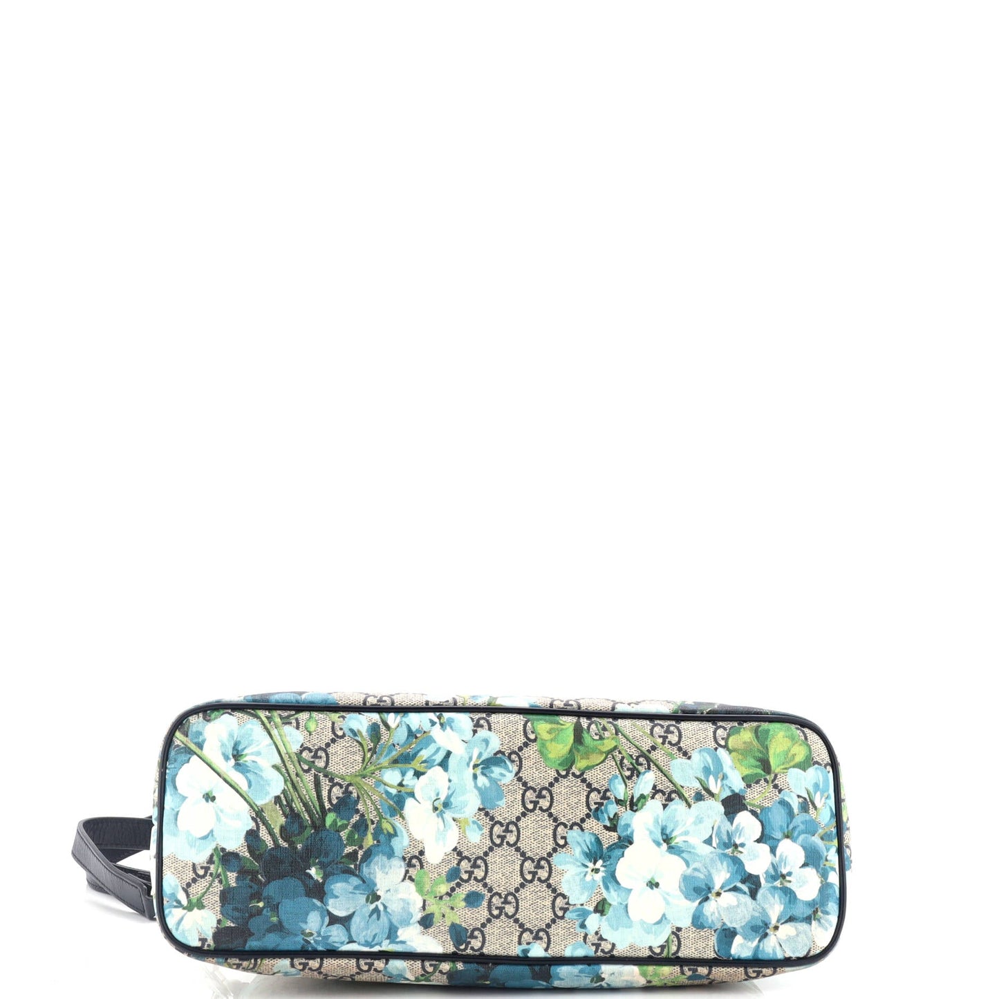 Convertible Zip Tote Blooms Print GG Coated Canvas Medium