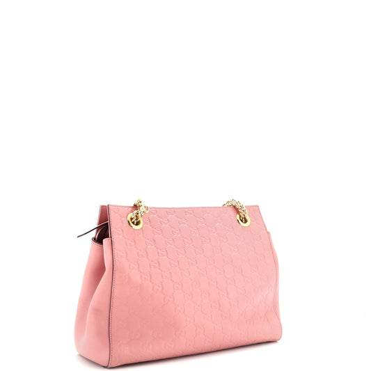 Soft Signature Shoulder Bag Guccissima Leather Medium