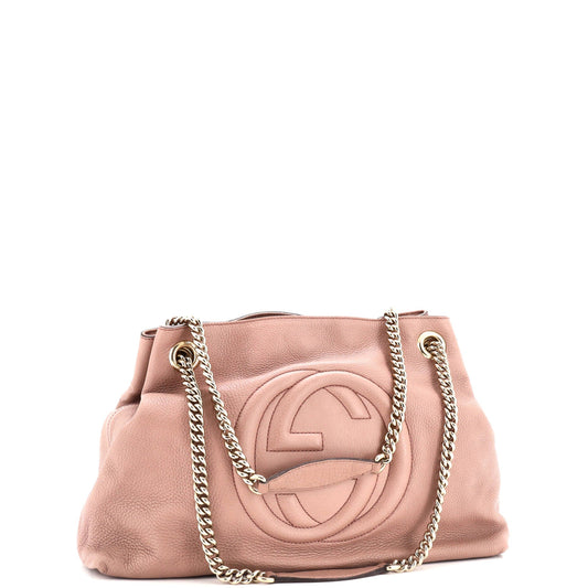 Soho Chain Strap Shoulder Bag Leather Medium