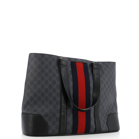 Web Open Tote GG Coated Canvas Large