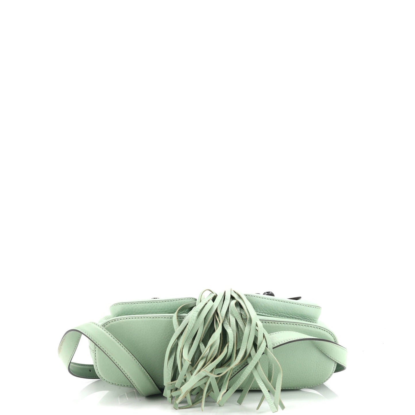 Bamboo Tassel Backpack Leather Medium