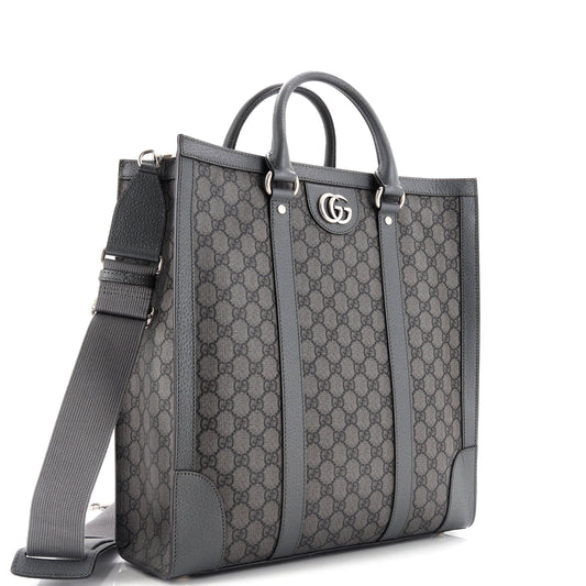 Ophidia Convertible Open Tote GG Coated Canvas Tall