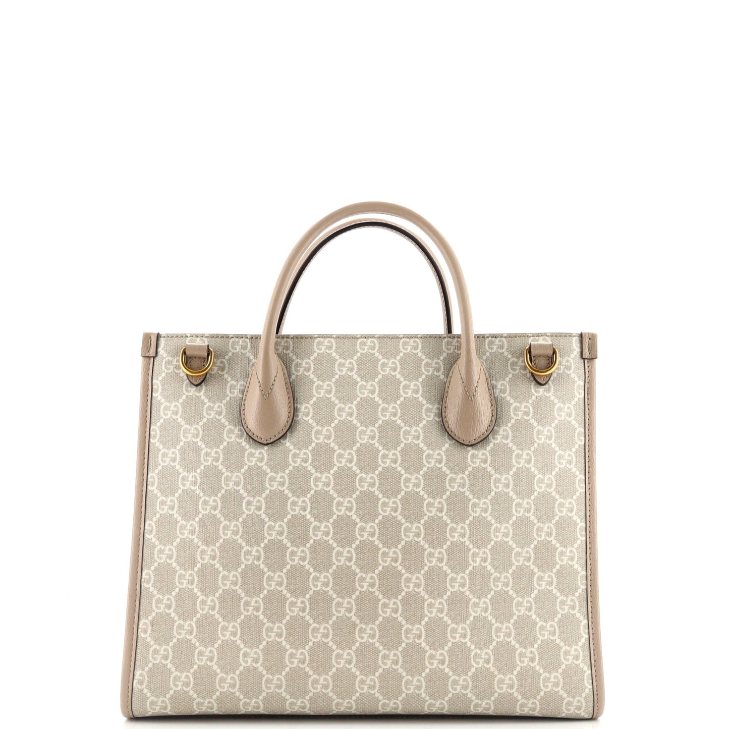 Interlocking G Tote GG Coated Canvas and Leather Small