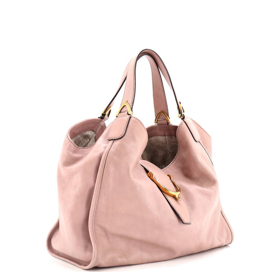 Soft Stirrup Tote Leather Medium
