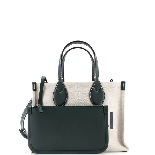 Logo Shopper Tote Printed Canvas Small
