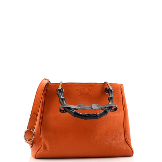 Bamboo Shopper Tote Leather Small