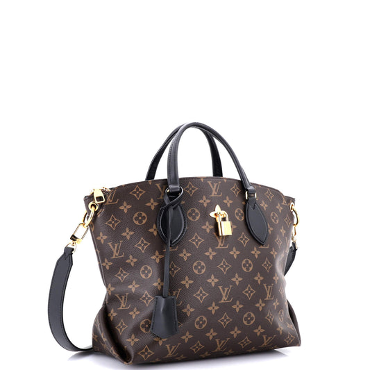 Flower Zipped Tote Monogram Canvas MM
