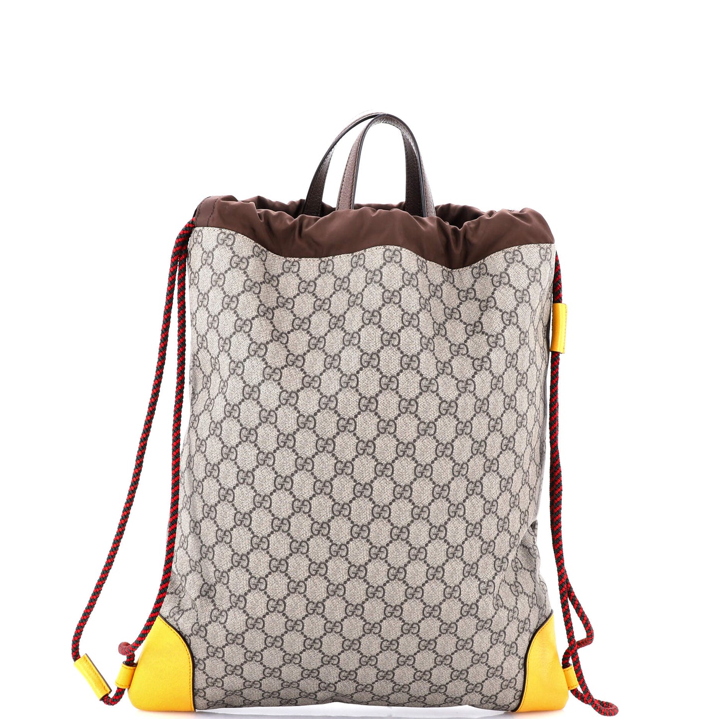 Neo Vintage Drawstring Backpack GG Coated Canvas Large