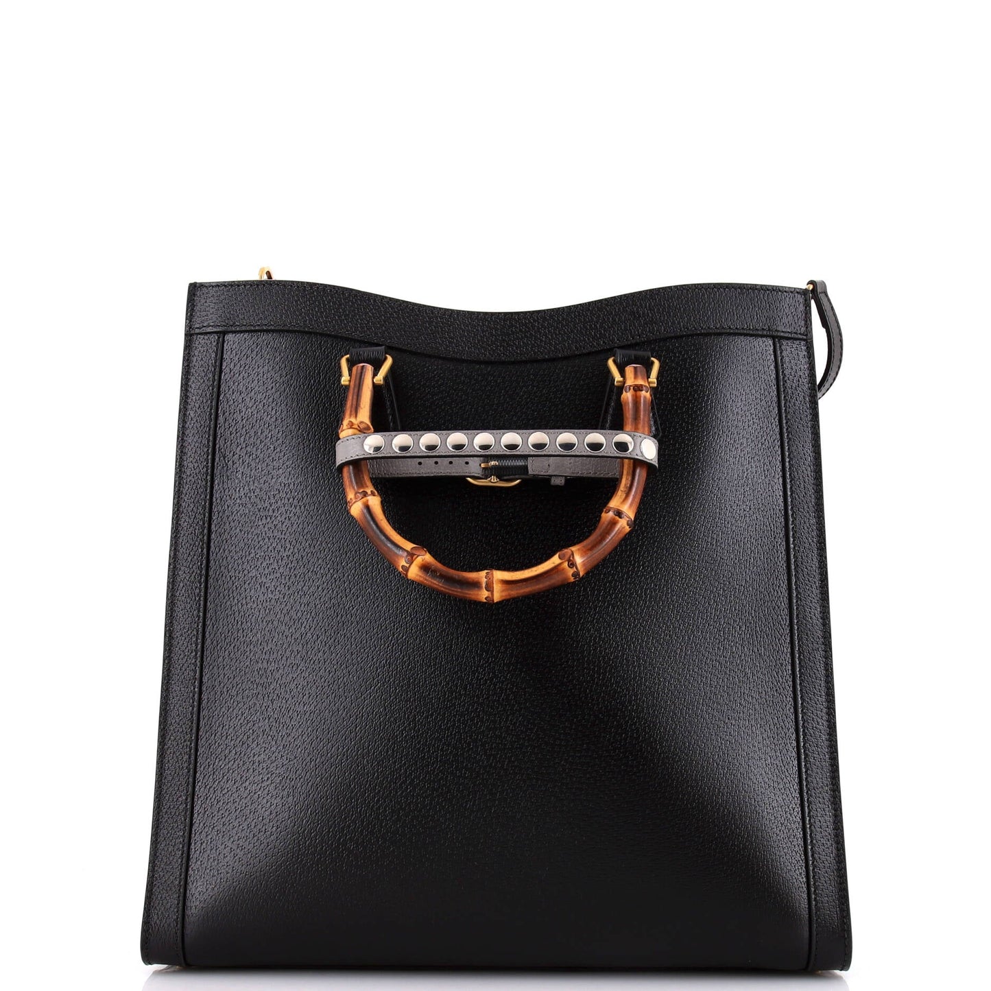 Diana NM Bamboo Handle Tote Printed Leather Large