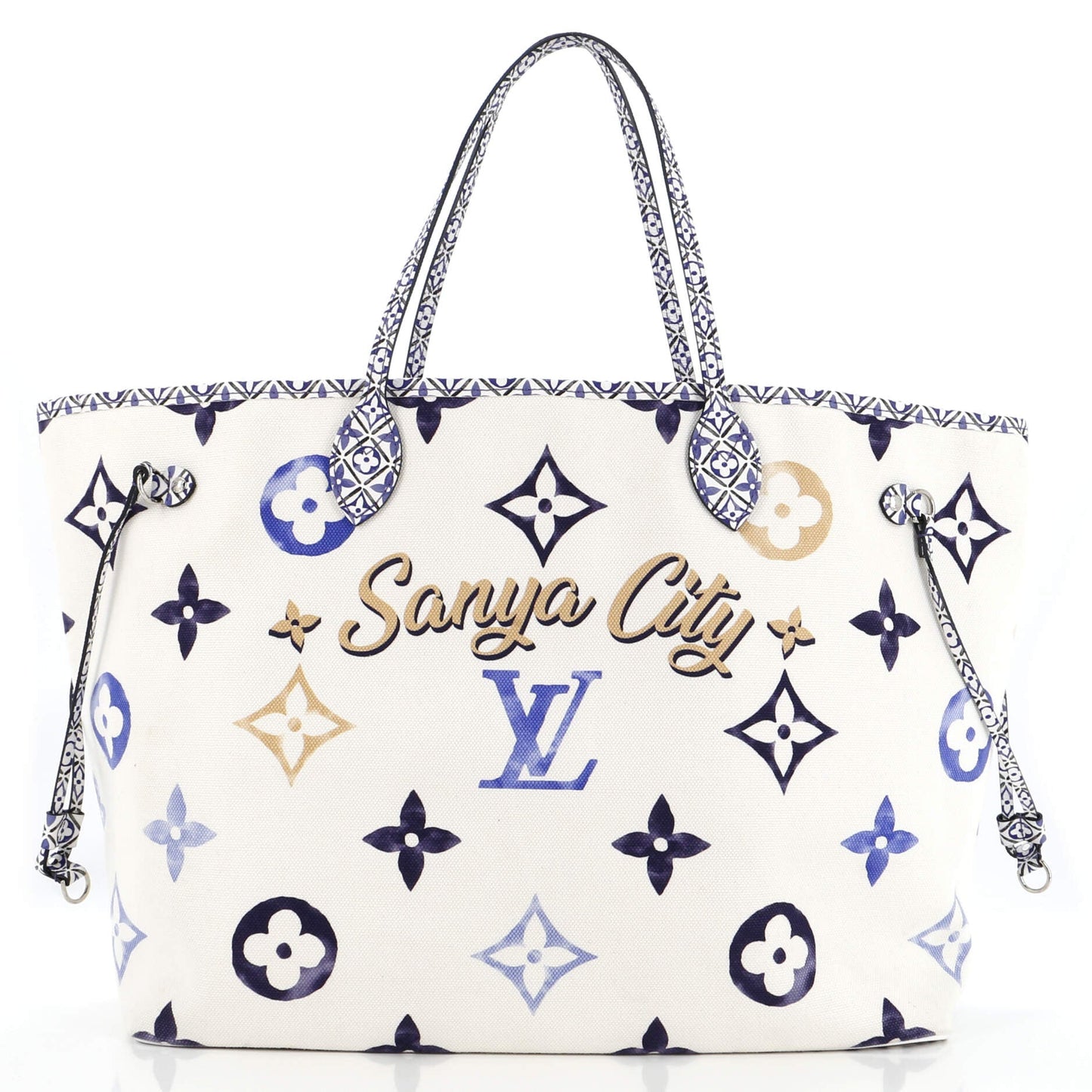 Neverfull NM Tote Limited Edition Cities By The Pool Monogram Watercolor Giant GM