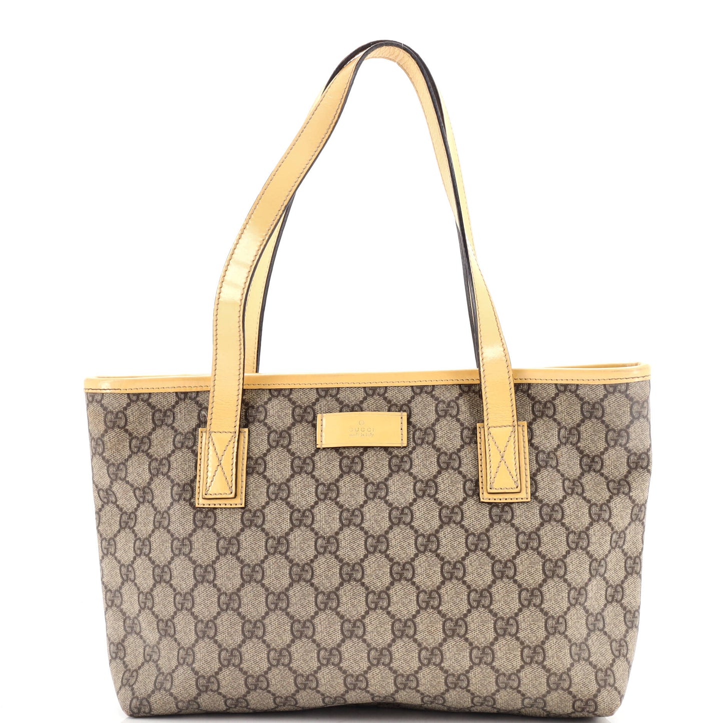 Plus Tote GG Coated Canvas with Leather Small