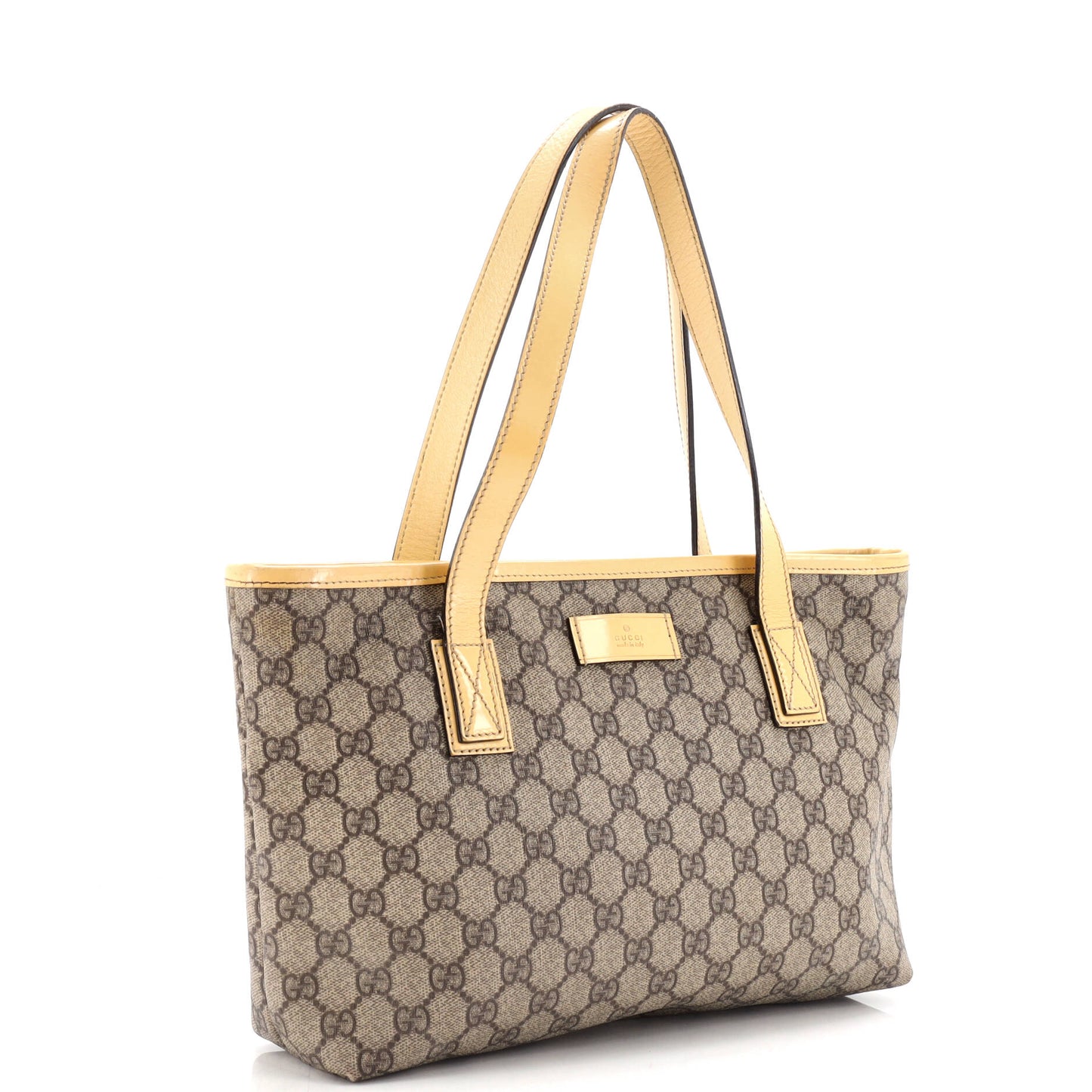 Plus Tote GG Coated Canvas with Leather Small