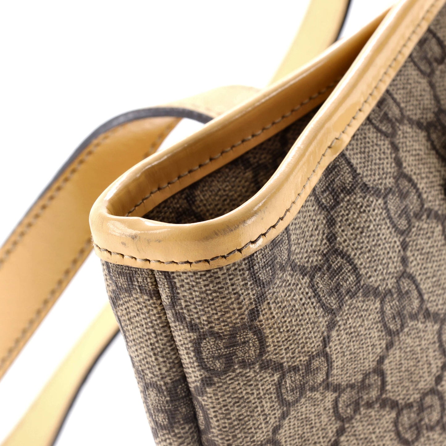 Plus Tote GG Coated Canvas with Leather Small