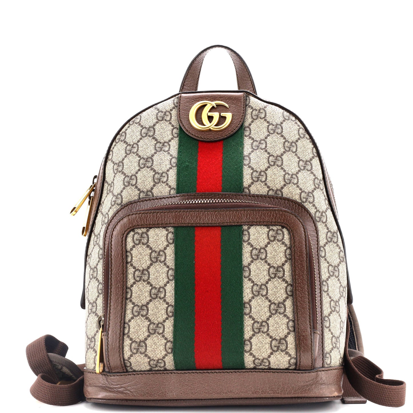 Ophidia Backpack GG Coated Canvas and Leather Small