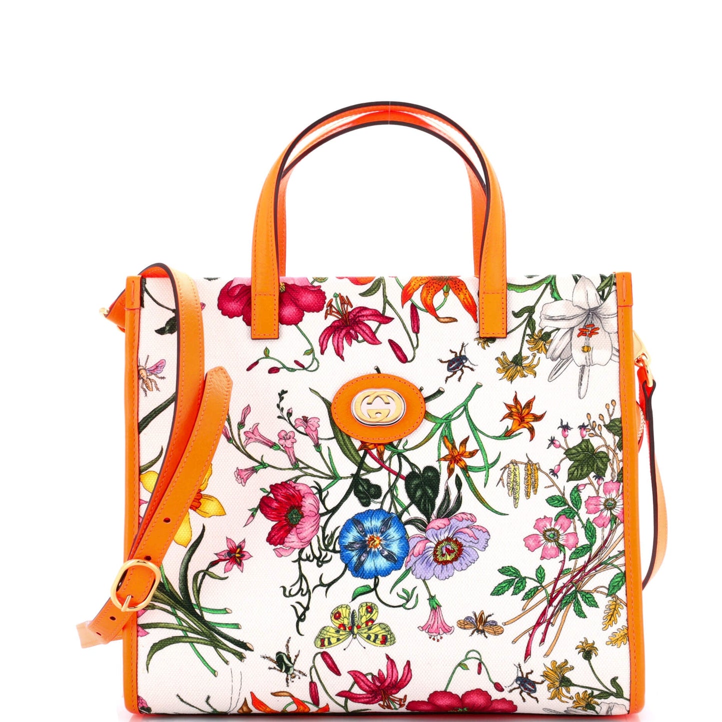 Convertible Tote Flora Canvas Medium